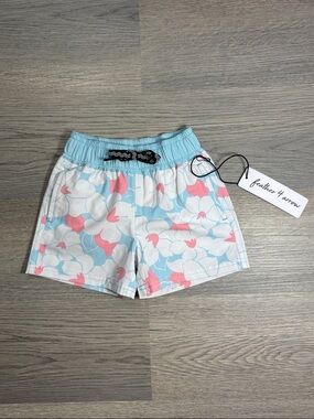 Feather 4 Arrow Baby Boys Retro Tropical Swim Trunks - size‎ 6-12 months NWT